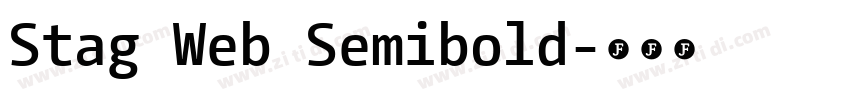 Stag Web Semibold字体转换